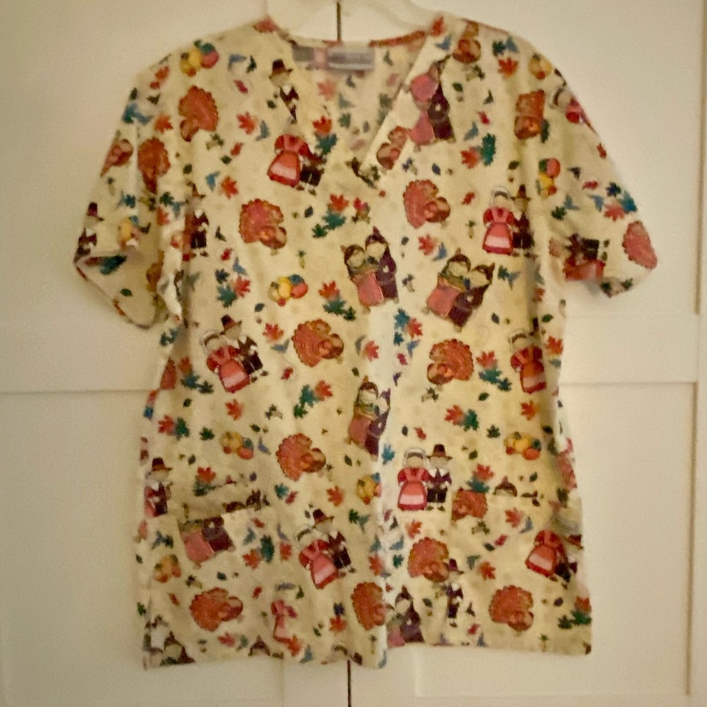 Thanksgiving Scrub top